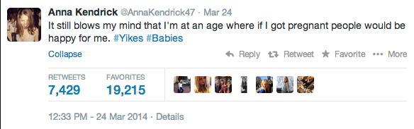 Anna Kendrick Tweet